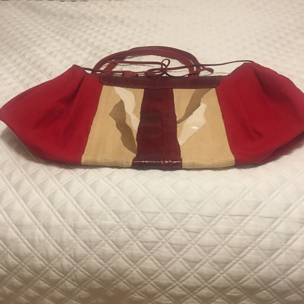 CARLOS FALCHI LARGE BAG WITH SHOULDER STRAPS